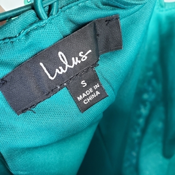 LULUS Force of Fashion Blue Backless Sequin Mini Dress mermaid NWOT size S (A-7) - Picture 7 of 15